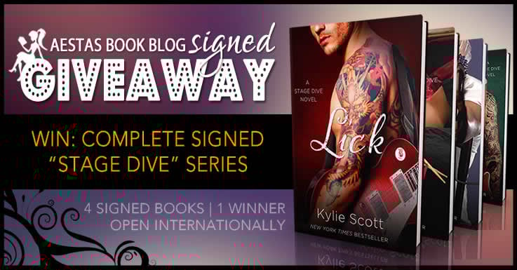 HUGE SIGNED GIVEAWAY — “STAGE DIVE” SERIES by Kylie Scott — Aestas Book