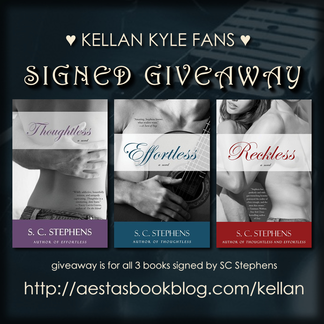 SIGNED GIVEAWAY: THOUGHTLESS, EFFORTLESS, & RECKLESS