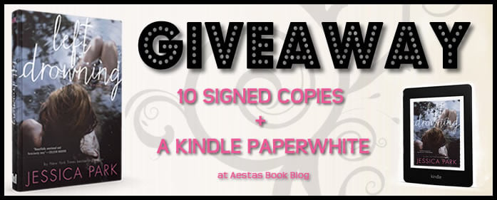 KINDLE PAPERWHITE & “LEFT DROWNING” SIGNED PAPERBACK GIVEAWAY