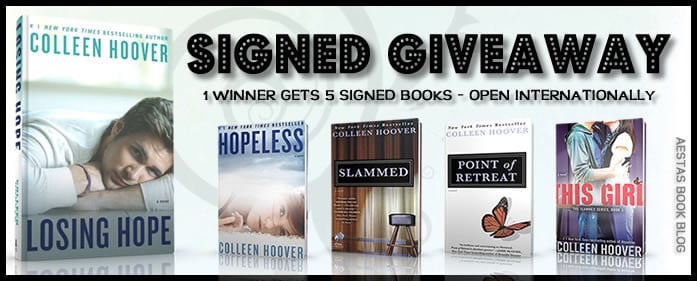 HUGE SIGNED GIVEAWAY from COLLEEN HOOVER — ALL SLAMMED & HOPELESS SERIES BOOKS