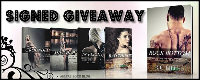 HUGE SIGNED GIVEAWAY from R.K. LILLEY — ALL UP IN THE AIR & TRISTAN AND DANIKA SERIES BOOKS!!