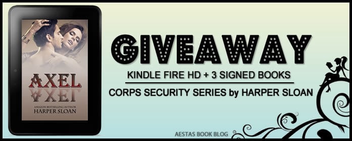 KINDLE FIRE GIVEAWAY + SIGNED BOOKS from the CORPS SECURITY SERIES by HARPER SLOAN