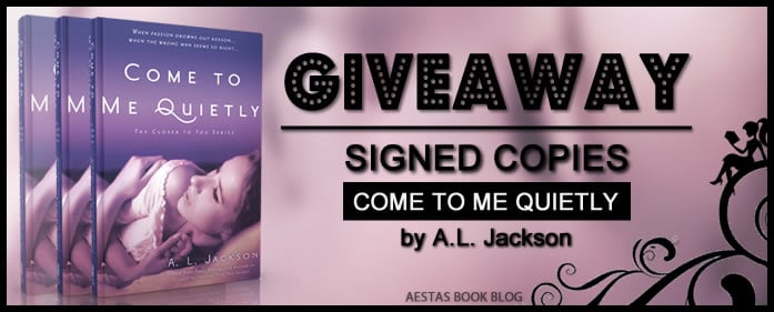 SIGNED GIVEAWAY — COME TO ME QUIETLY by AL Jackson