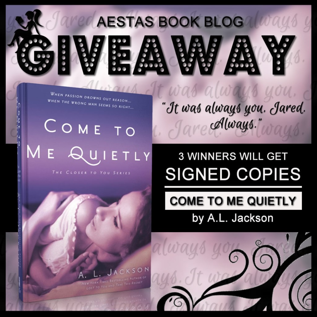 COME TO ME QUIETLY GIVEAWAY