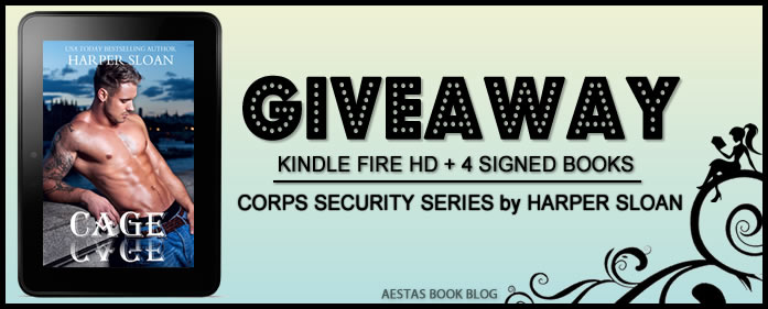 KINDLE FIRE GIVEAWAY + SIGNED COPIES of THE CORPS SECURITY SERIES by Harper Sloan