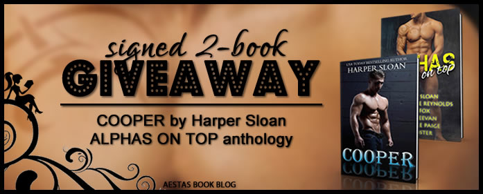 SIGNED “ALPHA” GIVEAWAY — Cooper by Harper Sloan & Alphas On Top anthology
