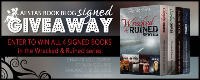 HUGE SIGNED GIVEAWAY — COMPLETE “Wrecked & Ruined” SERIES by ALY MARTINEZ