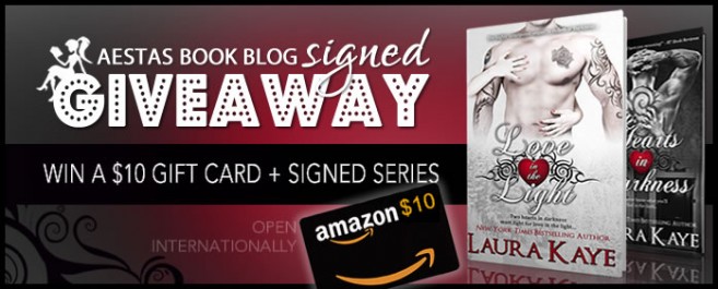 $10.00 GIFT CARD + SIGNED GIVEAWAY — WIN THE COMPLETE ‘HEARTS IN DARKNESS DUET’ by LAURA KAYE